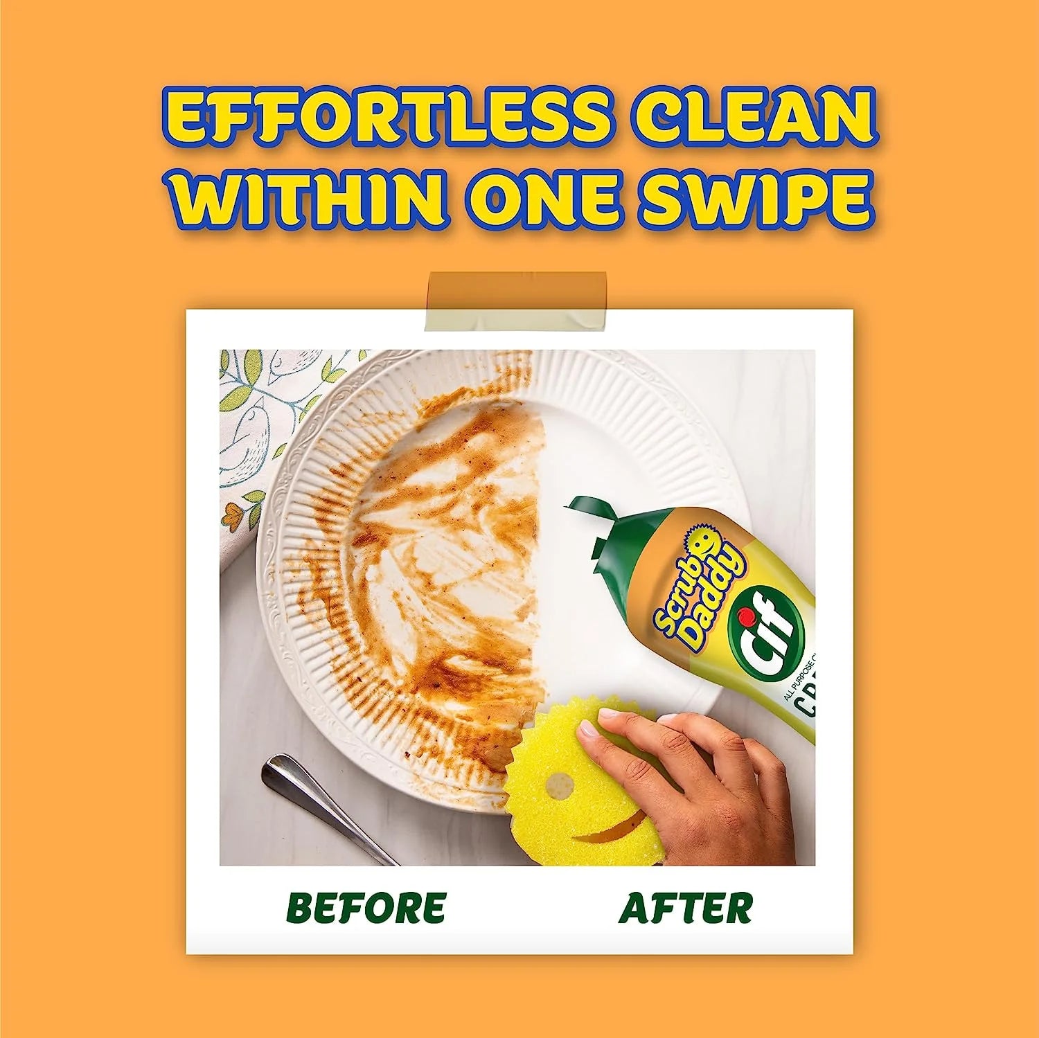 Multi-Surface Cleaning Set: Includes 2 Sponges and 1 All-Purpose Cleaning Cream