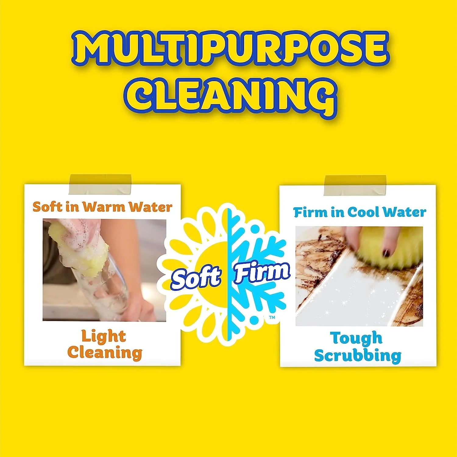 Multi-Surface Cleaning Set: Includes 2 Sponges and 1 All-Purpose Cleaning Cream