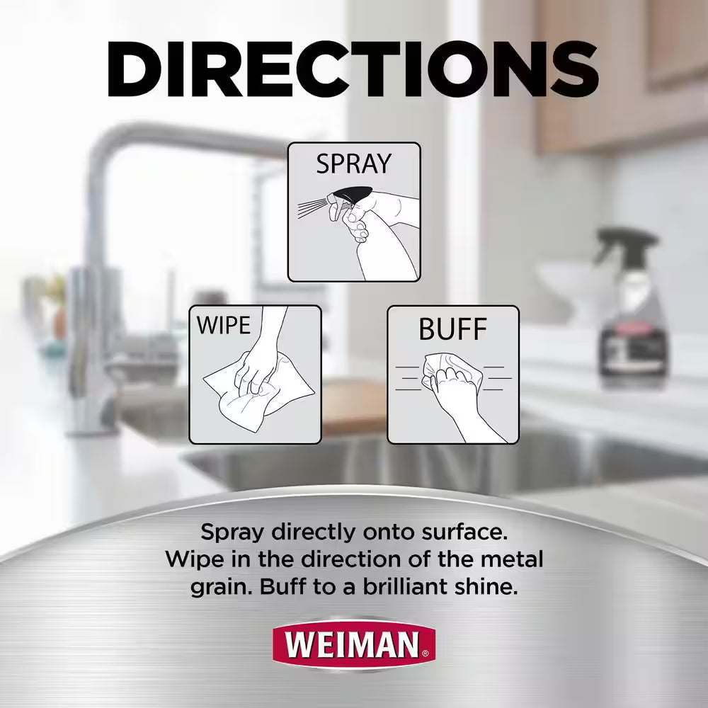 22 Oz. Stainless Steel Cleaner and Polish Spray (6-Pack)