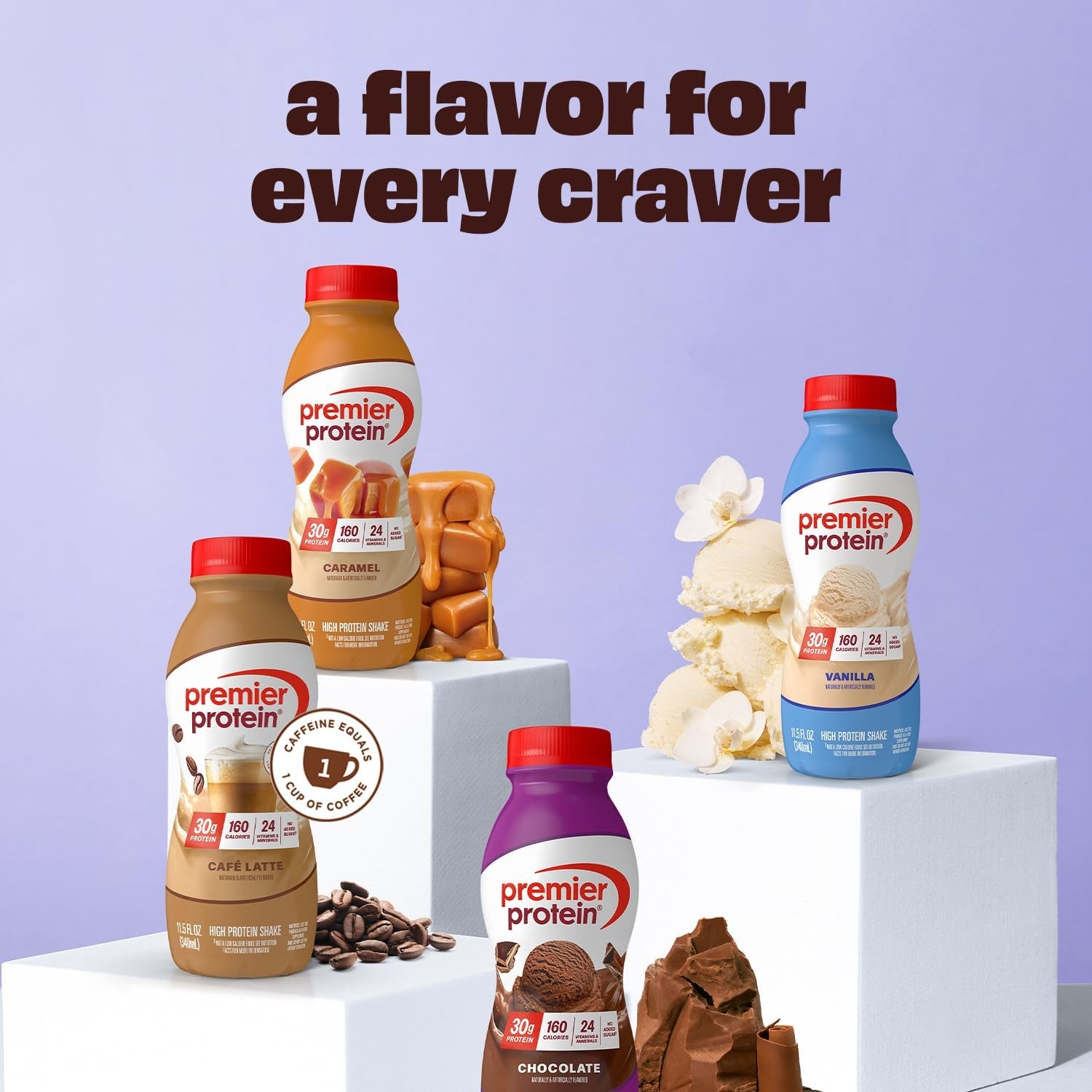 Shake, Chocolate, 30G Protein, No Added Sugar, 24 Vitamins & Minerals to Support Immune Health, 11.5 Fl Oz, 12 Pack
