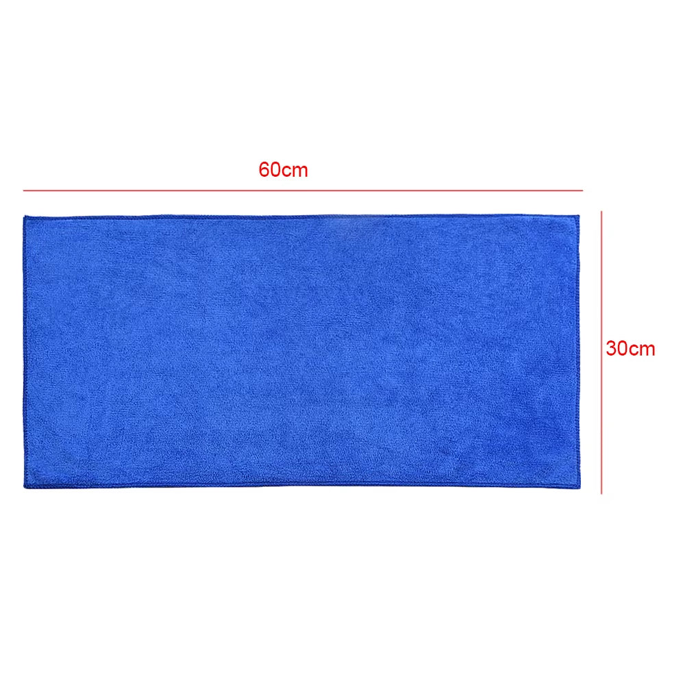 60X30Cm Car Wash Microfiber Towel Thick Super Absorbent Car Cleaning Drying Cloth Kitchen Housework Maintenance Auto Accessories