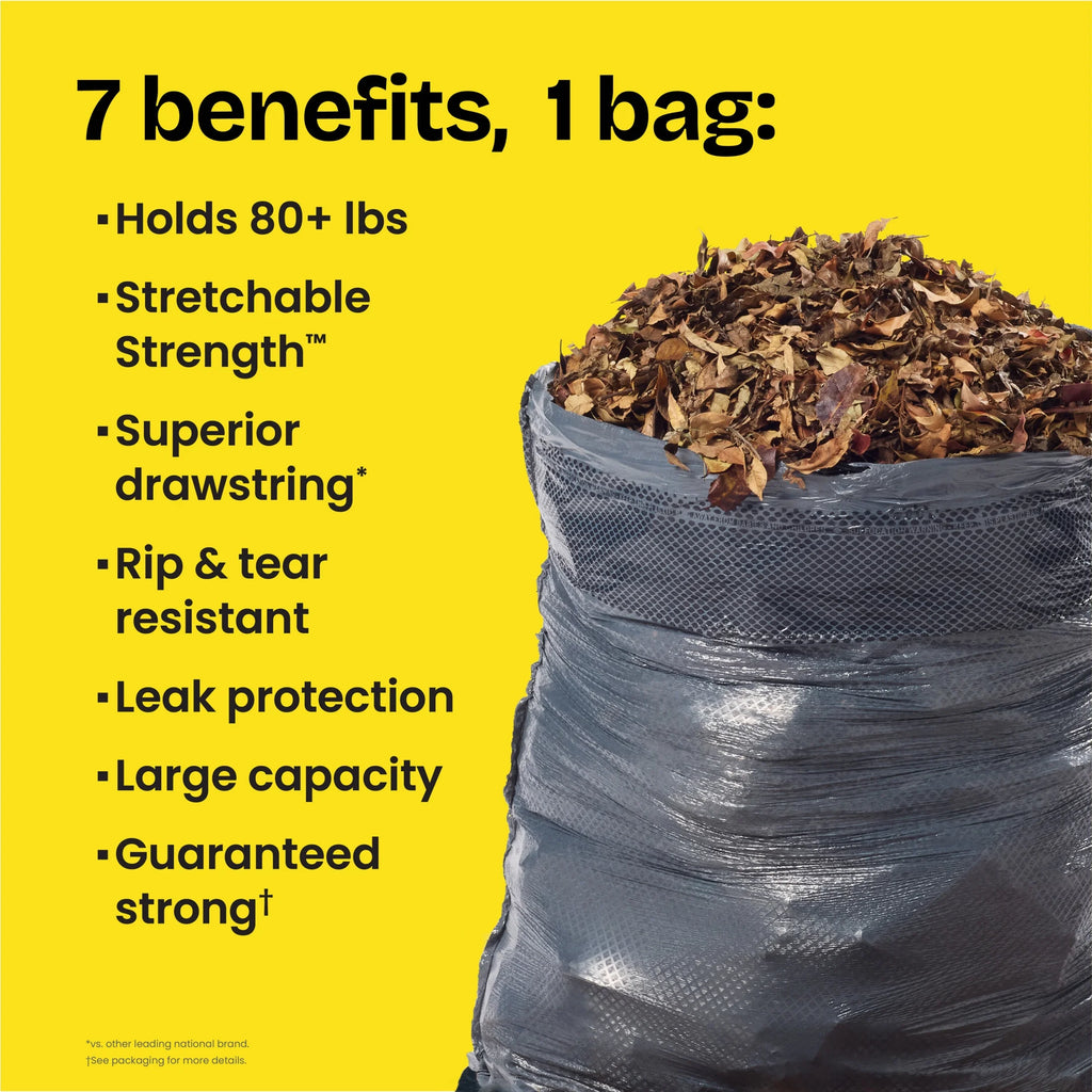 Forceflex Heavy Duty Trash Bags with Clorox, Mountain Air Scent, 30 Gallon, 40 Count
