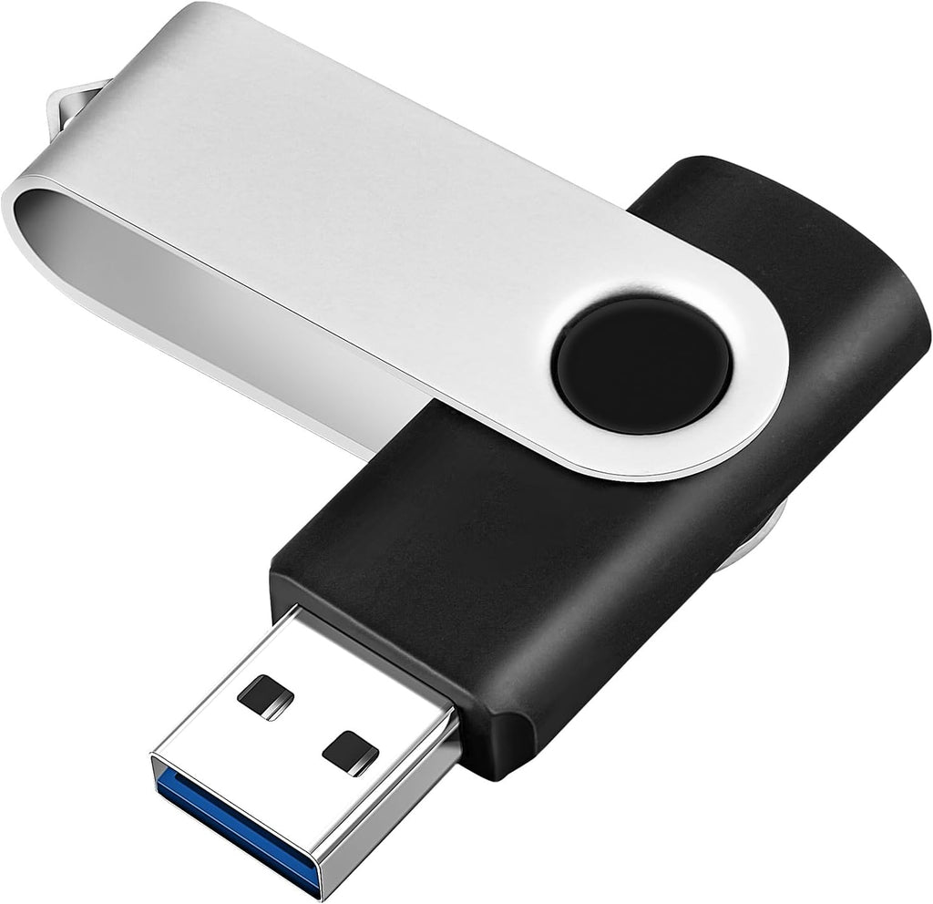 Bulk 2GB USB Flash Drives - 20 Pack Portable Thumb Drives, Swivel Design for Data Transfer and Backup