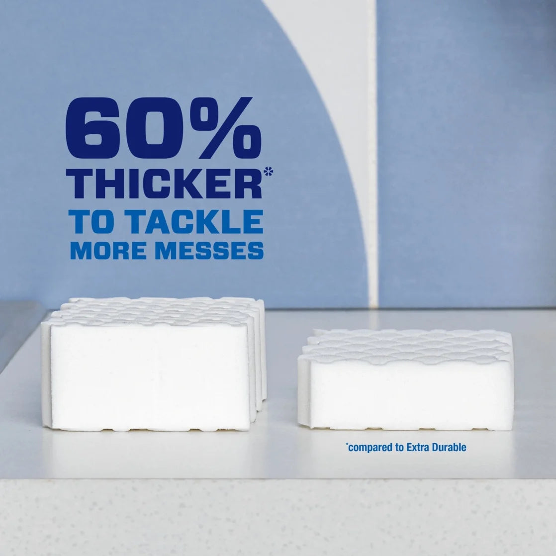 Magic Eraser Ultra Thick All Purpose, Multi Surface Cleaner, Magic Eraser, 3Ct