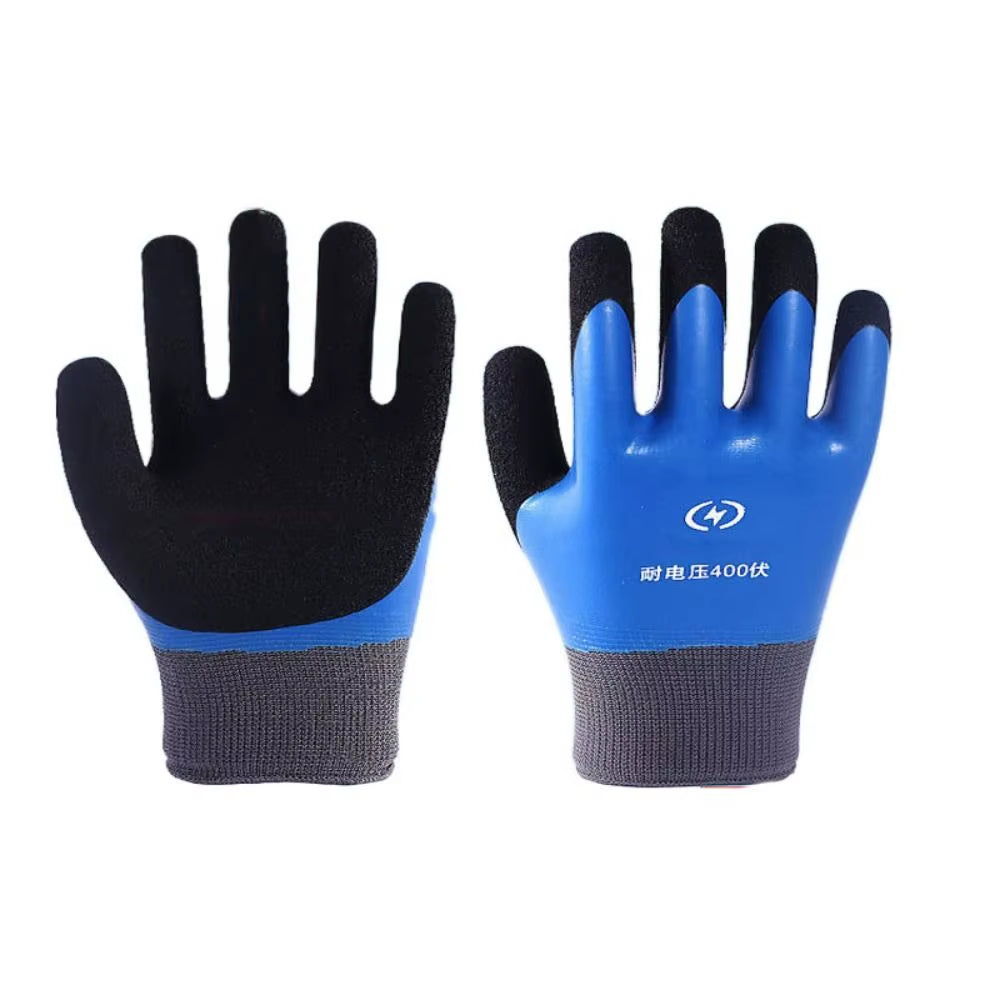 Ultrathin Electrician Insulating Gloves Withstanding Voltage 400V/500V Nitrile Work Safe Gloves Industrial Oil Proof
