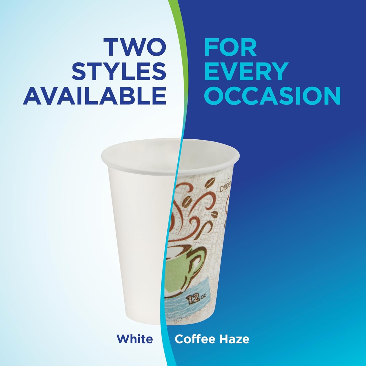 Dixie Perfectouch 16 Oz Paper Coffee Cups by GP PRO, Coffee Haze Design, 500 Count (25 Disposable Cups per Sleeve, 20 Sleeves per Case), 5356DX