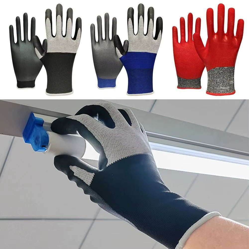 Ultrathin Electrician Insulating Gloves Withstanding Voltage 400V/500V Nitrile Work Safe Gloves Industrial Oil Proof