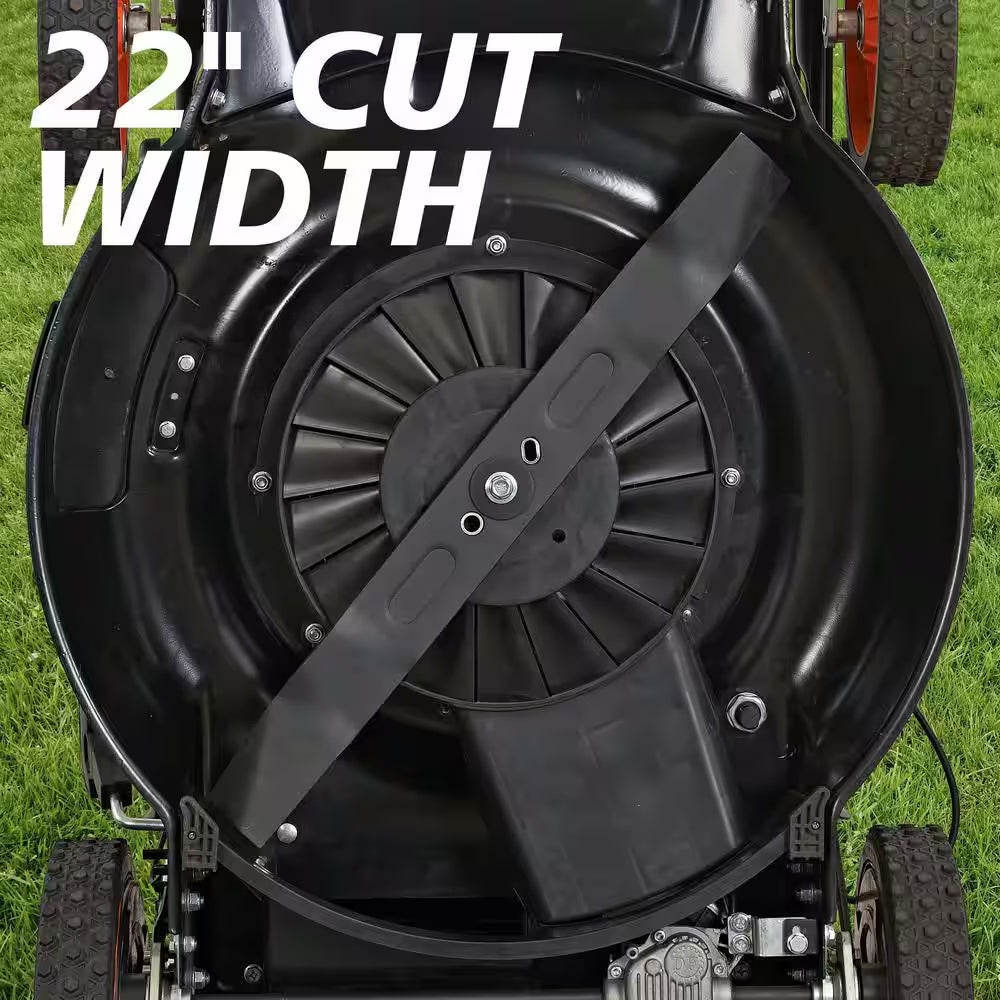 22 In. 201 Cc SELECT PACE 6 Speed CVT High Wheel RWD 3-In-1 Gas Walk behind Self Propelled Lawn Mower