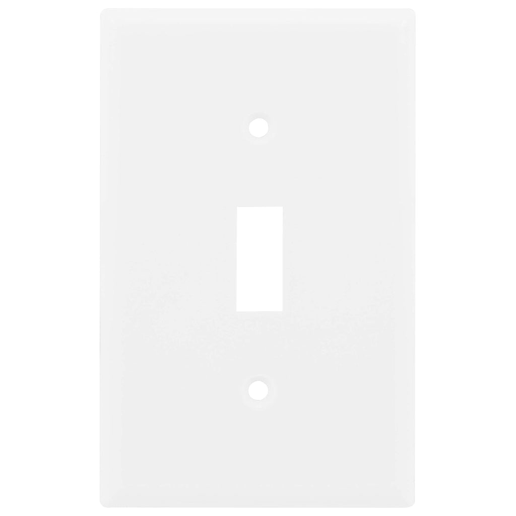 Single Oversized Wall Plate Cover, 1 Gang, Light Switch Cover, 3.1” X 4.9”, Outlet Covers, Screws Included, White, 30598