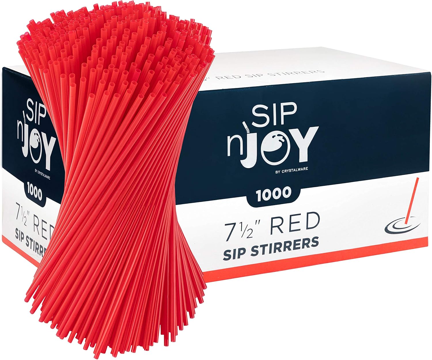 Coffee Stirrers Sticks, Disposable Plastic Drink Stirrer Sticks, 1000 Stirrers, Use It as a Coffee Straws or a Cocktail Mixers (Black, 5-Inch (Pack of 1)