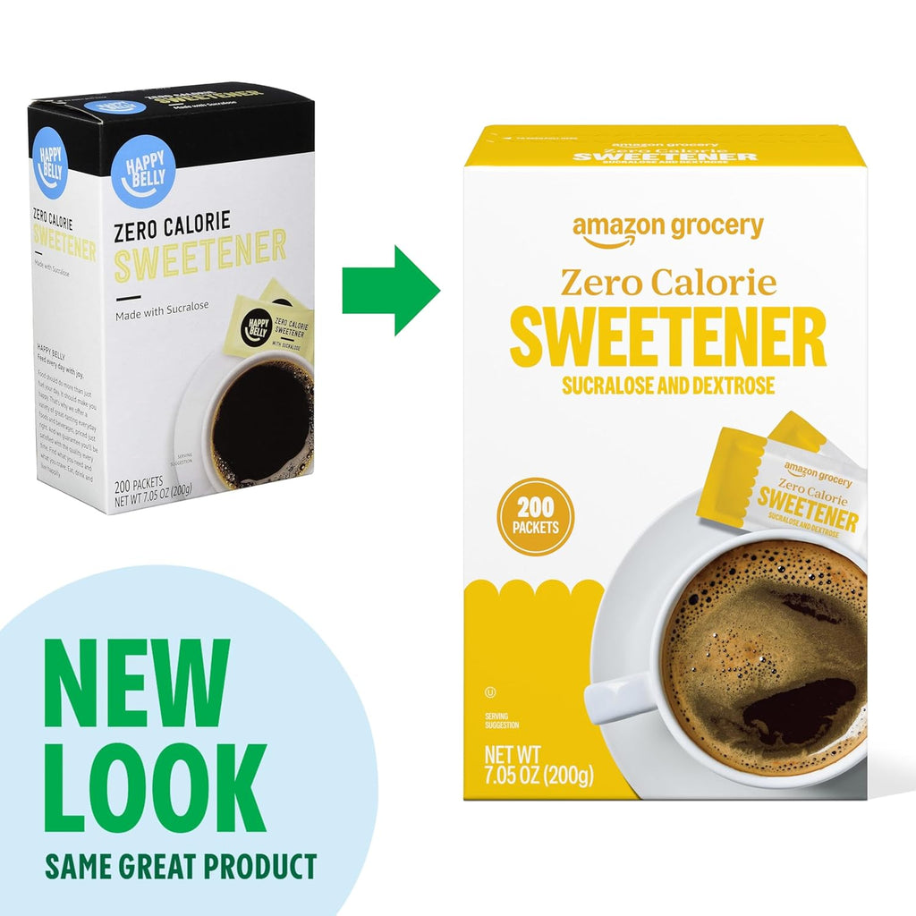 , Zero Calorie Sucralose and Dextrose Sweetener Packets, 250 Ct