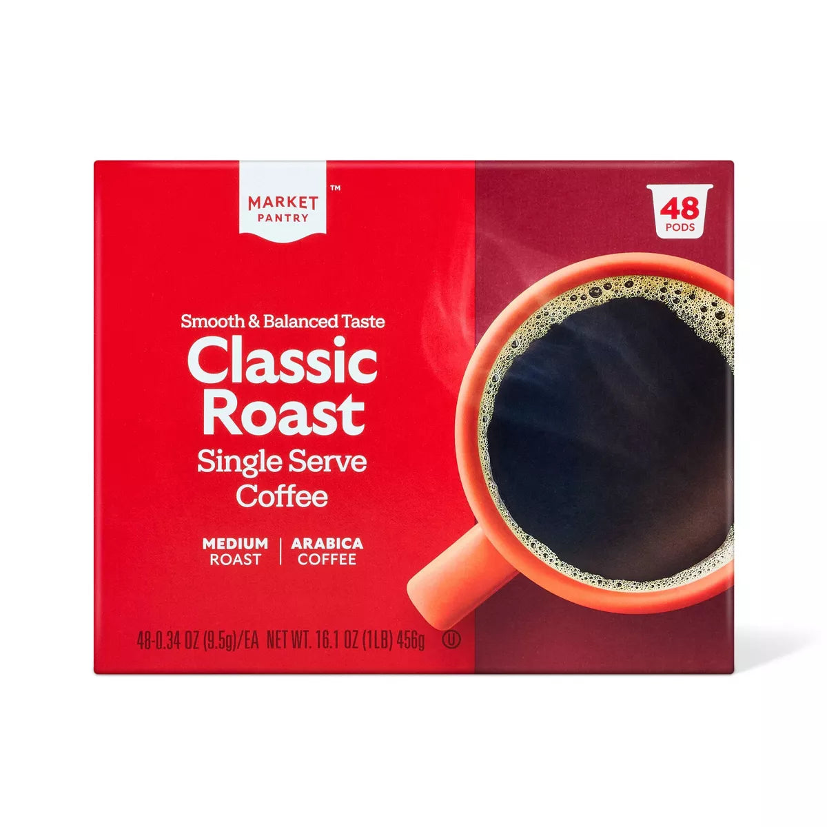 Premium Roast Medium Roast Coffee - Single Serve Pods - Market Pantry