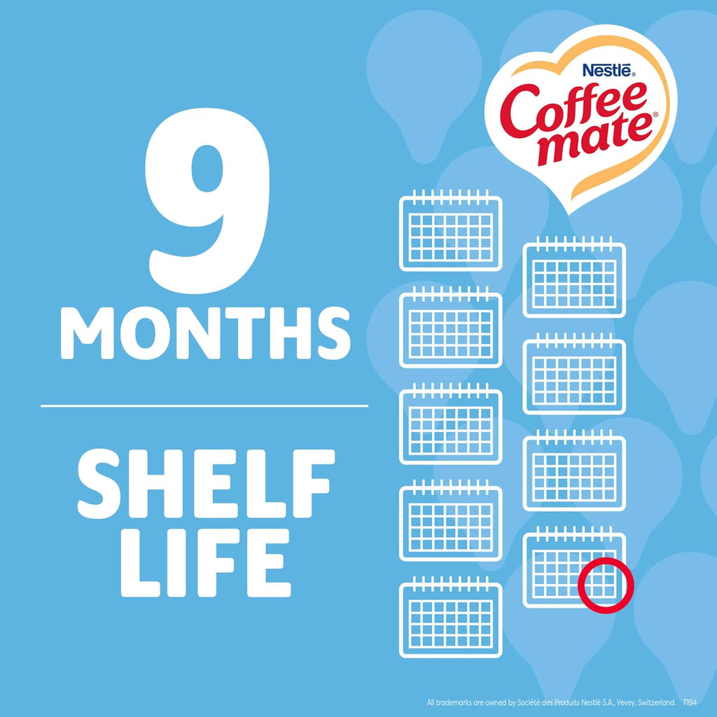 Nestle  Coffee Creamer, French Vanilla, Liquid Creamer Singles, Non Dairy, No Refrigeration, 0.375 Fl Oz Tubs (Pack of 180)