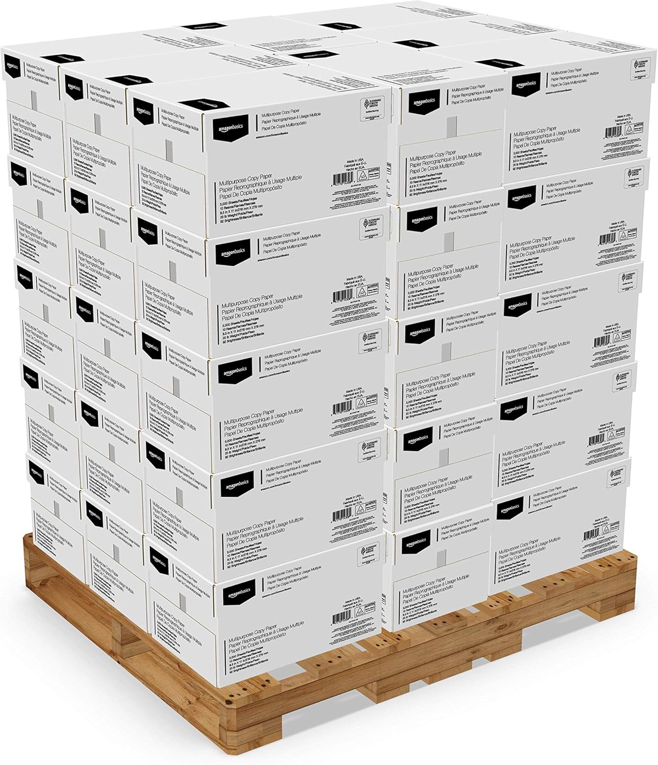 Multipurpose Copy Paper, 20 lb, 8.5 x 11 inches, 3 Reams (1,500 Sheets), 92 Bright White, Ideal for Home Use