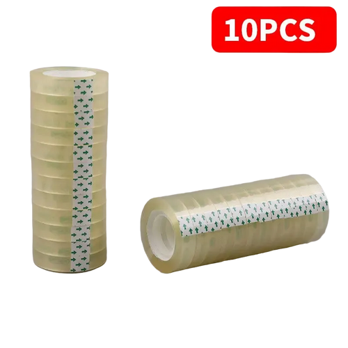 10Roll of Transparent Small Tape，Suitable for Gift Packaging、Stationery Office Supplies、Handmade and for Home Use。High Quality T
