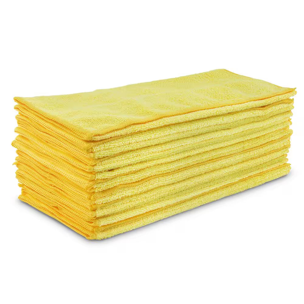 14 In. X 14 In. High Power Pro-Grade Heavy-Duty Microfiber Cloth Towels (16-Pack)