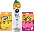 Multi-Surface Cleaning Set: Includes 2 Sponges and 1 All-Purpose Cleaning Cream