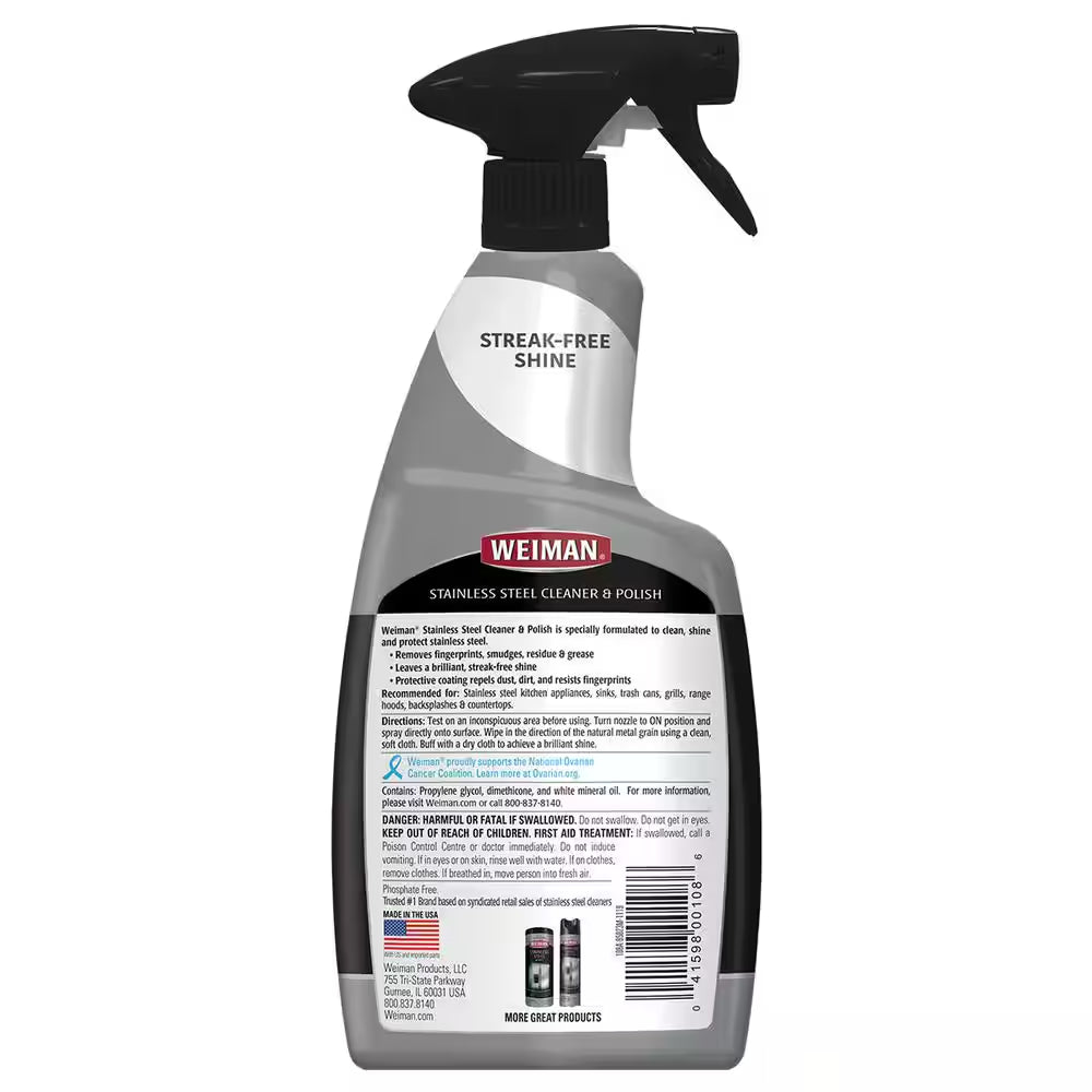 22 Oz. Stainless Steel Cleaner and Polish Spray (6-Pack)