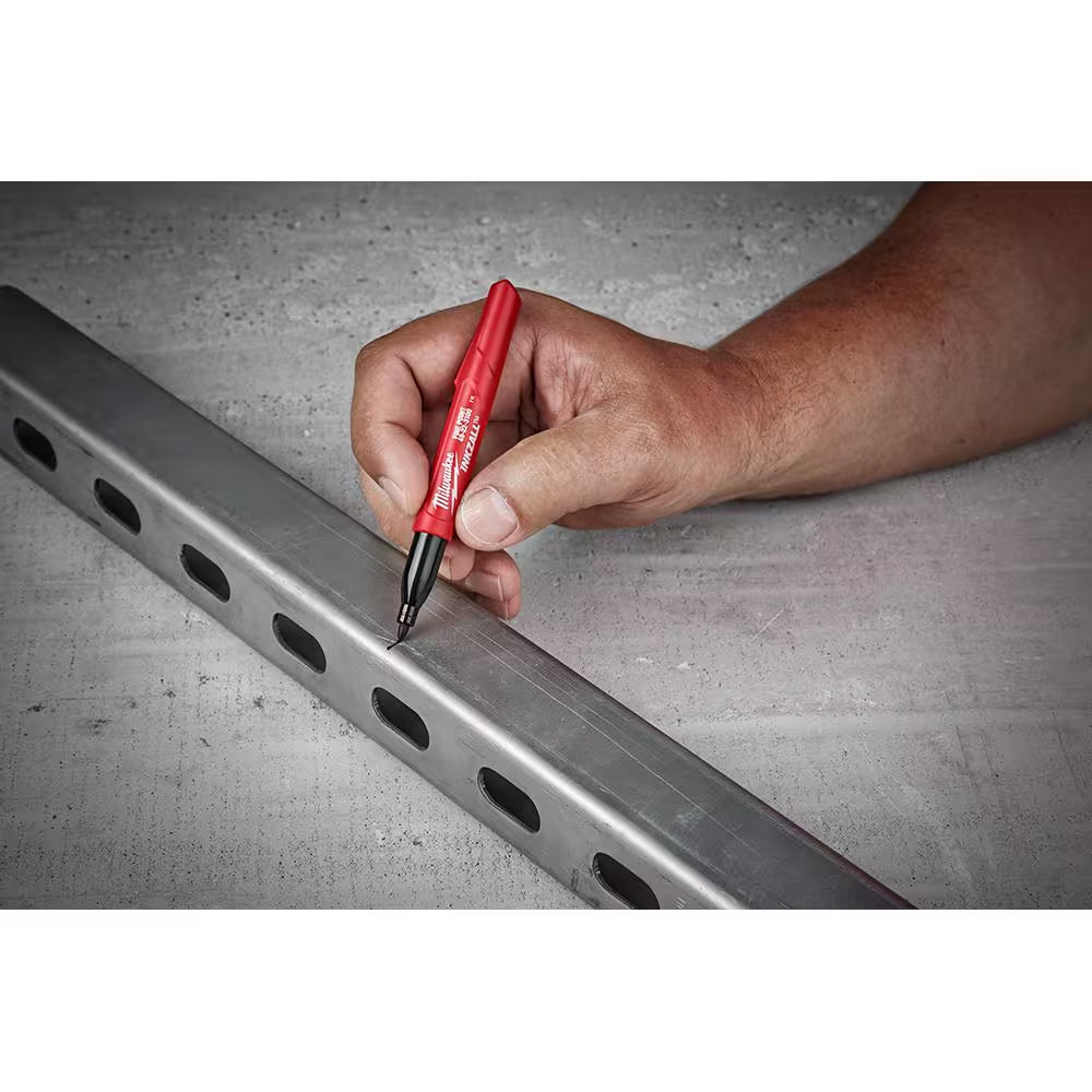 INKZALL Black Fine Point Jobsite Permanent Marker
