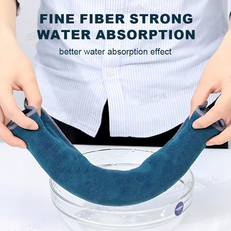 SEAMETAL Customized Car Washing Towel Microfiber Cleaning Towel 500GSM High Absorbent Drying Cloth Edge Wrapped Car Wash Towels