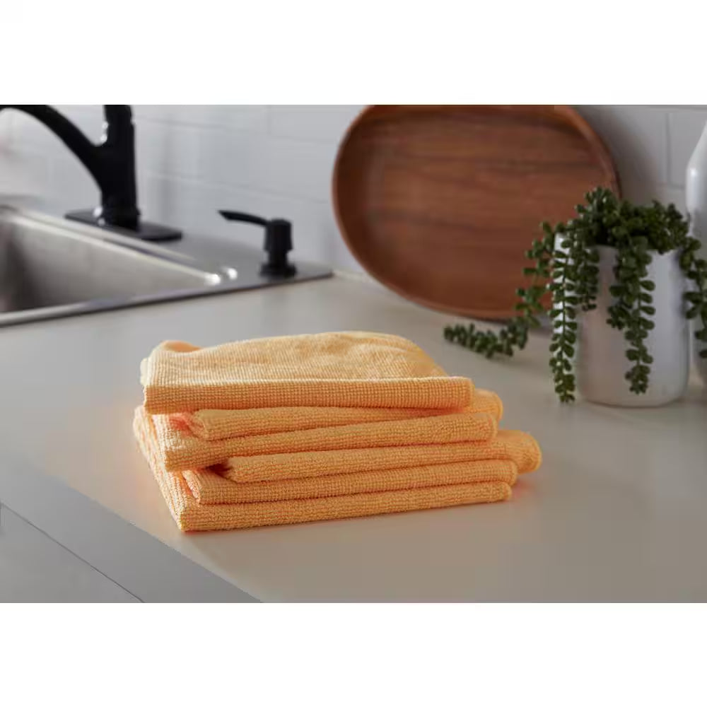 16 In. X 16 In. Multi-Purpose Microfiber Towel (6-Pack)