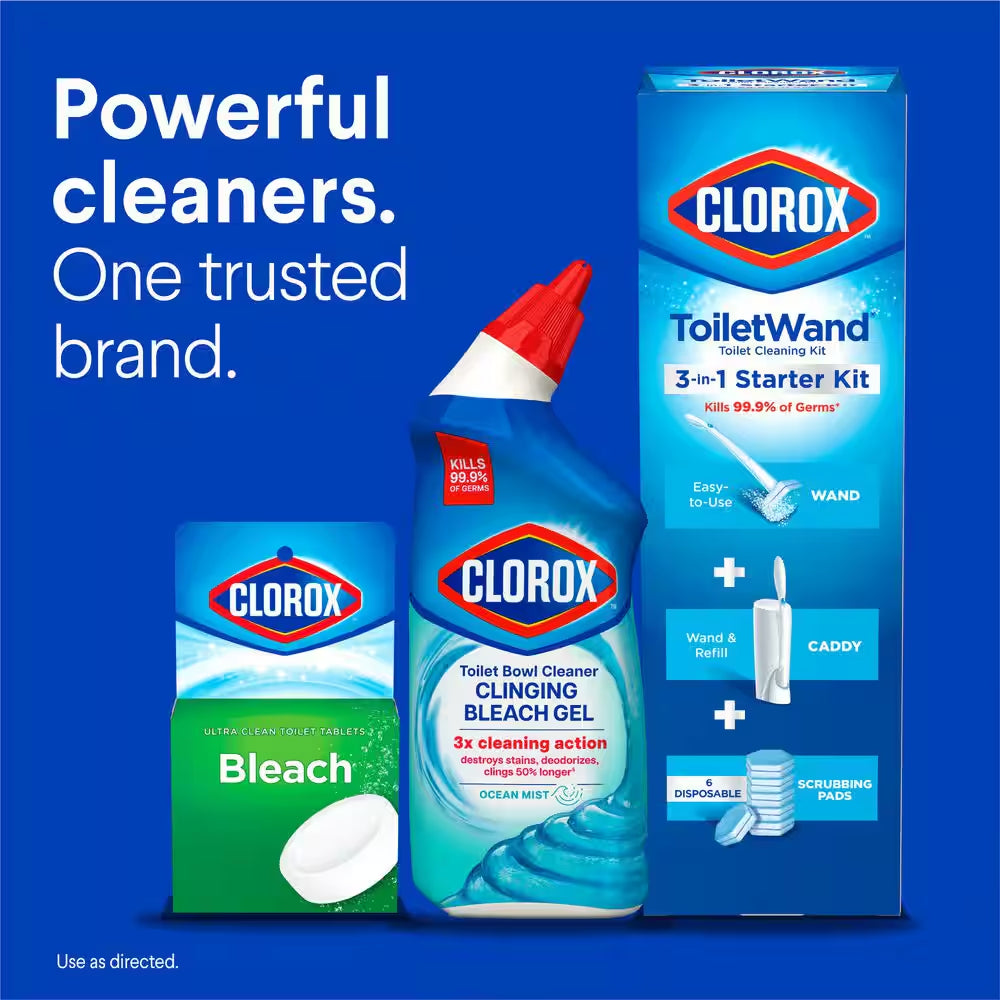 24 Oz. Ocean Mist Toilet Bowl Cleaner Clinging Bleach Gel (6-Pack)