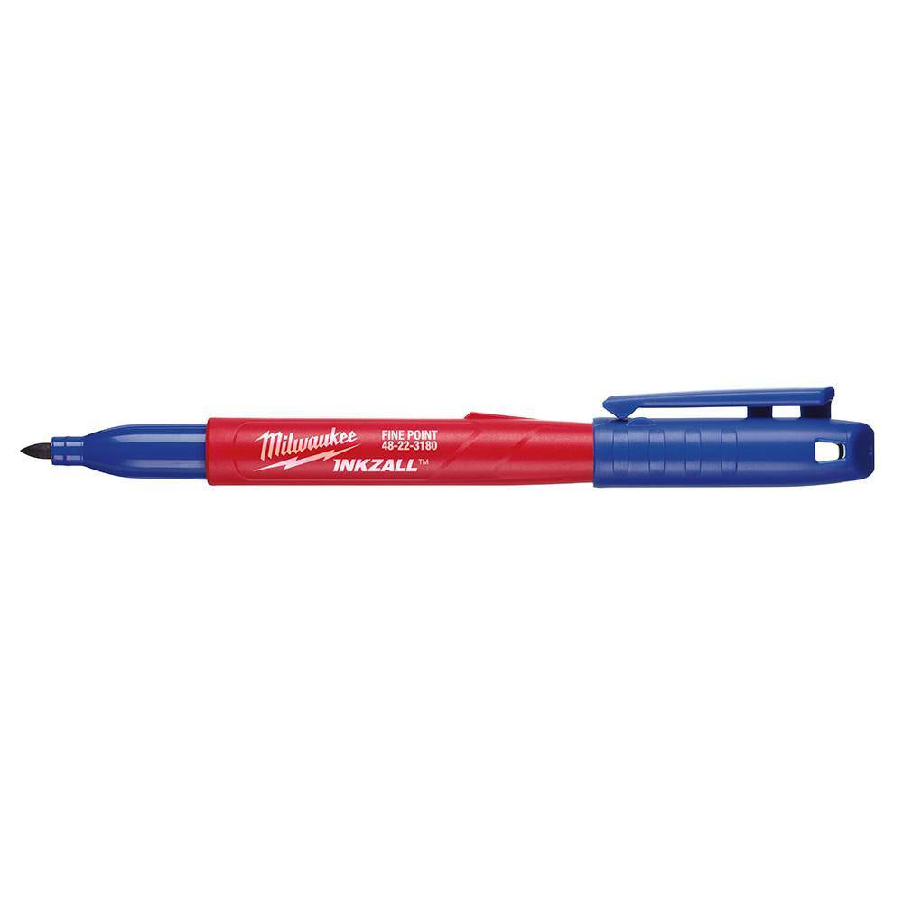 INKZALL Blue Fine Point Jobsite Permanent Marker