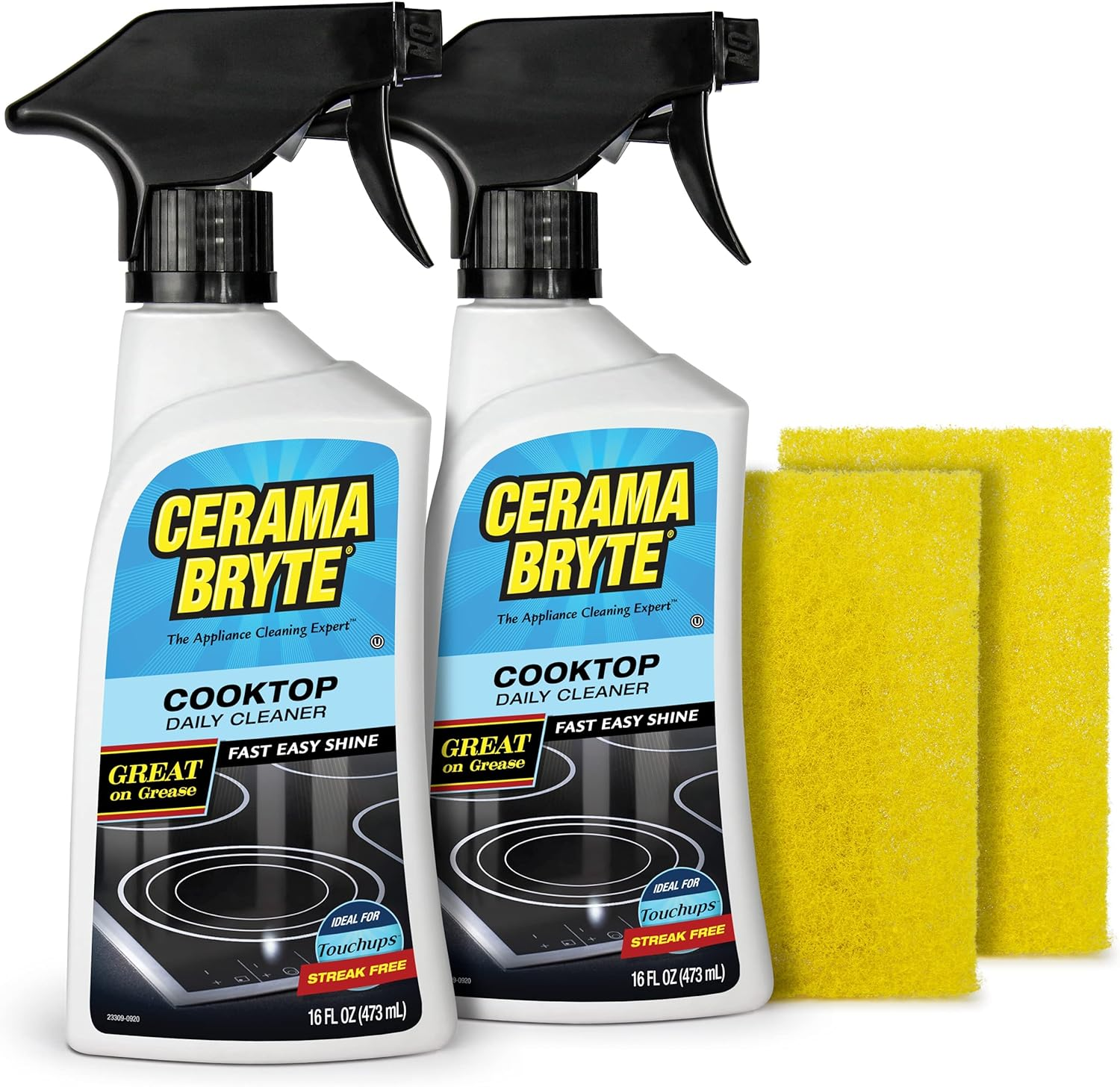 Daily Spray Cooktop and Stove Top Cleaner Combo Kit for Glass and Ceramic Surfaces