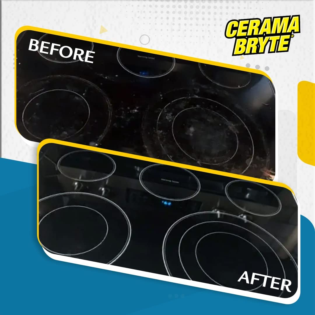 Daily Spray Cooktop and Stove Top Cleaner Combo Kit for Glass and Ceramic Surfaces