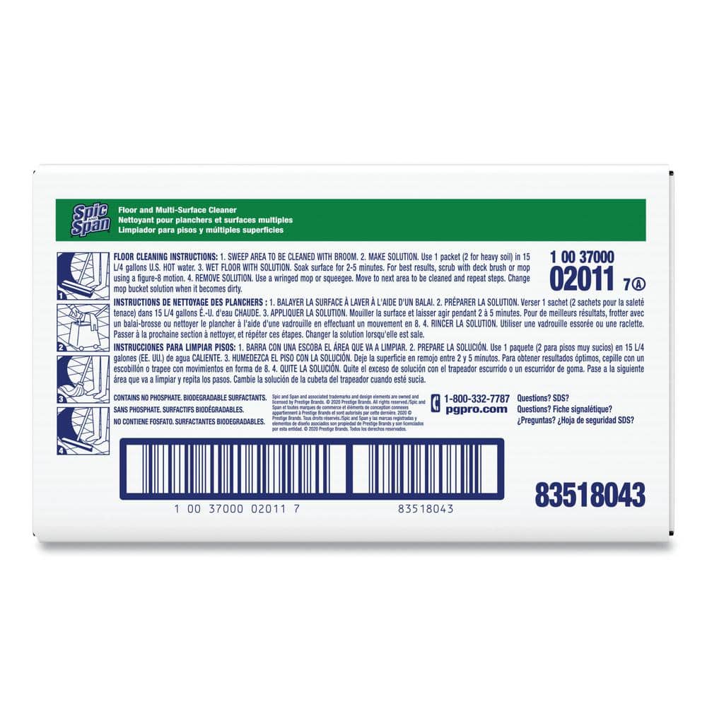 3 oz. Liquid Floor Cleaner Packets - Case of 45